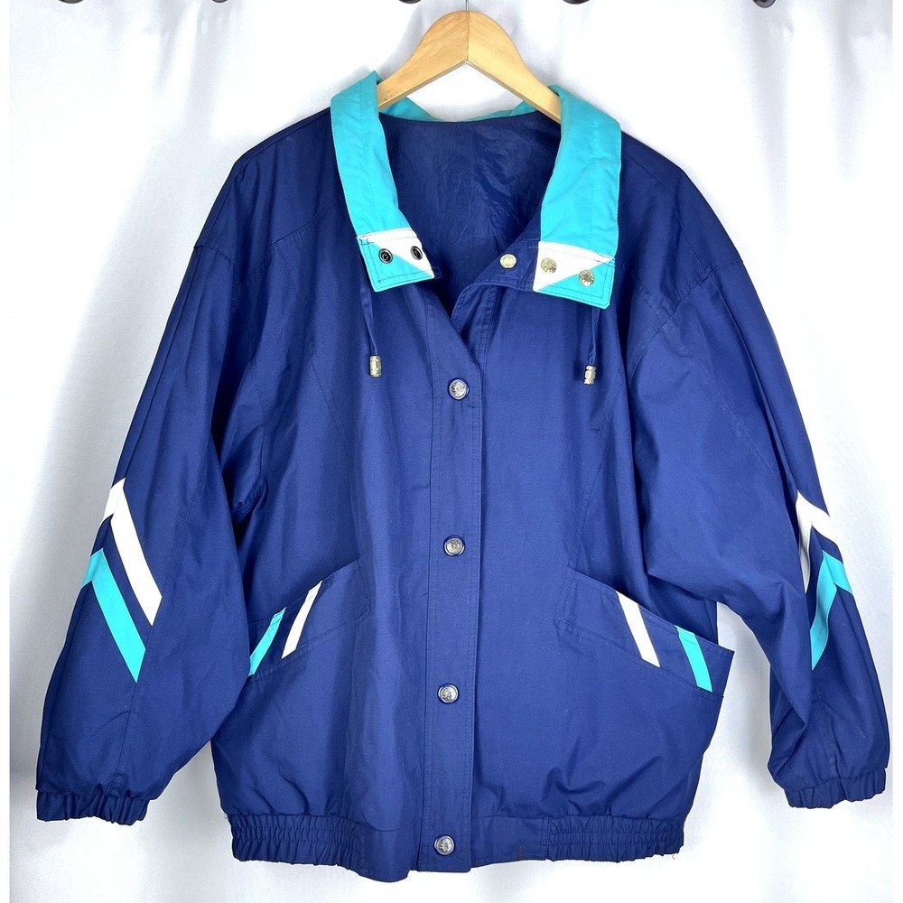 Women's CS Essential Reversible Windbreaker Jacket Dark Blue Size Large